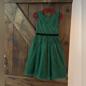 Elegant Green Kids Dress
